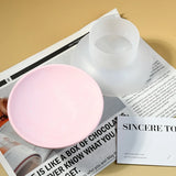 Bandeja de armazenamento de gesso redonda criativa, moldes de silicone, tigela de armazenamento de gesso, decoração de casa, resina epóxi