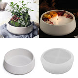 Cimento Redondo Vela Navio Silicone Moldes, tigela grande Plantadores De Concreto Moldes, caixa De Armazenamento De Resina Epóxi, Cimento Fruteira Molde
