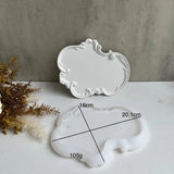 Molde De Silicone Para Fazer Bancada De Concreto E Bandeja De Vaidade, DIY Dispenser Garrafas Organizadores Bandeja, Vela Trinkets Titular Moldes