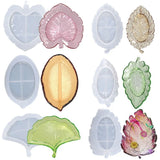 Bandeja de folhas de concreto molde de silicone artesanal folhas de bordo forma jóias armazenamento prato molde gesso casa ornamento resina cola epoxy moldes