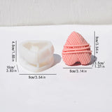 2024 diy fio bola vela molde de silicone tricô fio coração vela molde fio cilindro resina cimento gesso moldes presente natal