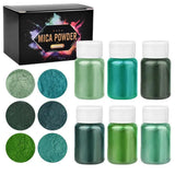 Resina epóxi Mold Corante Corante, Pigmento Pérola, Glitter Artesanato, Mineral, DIY, 6 Cores por Conjunto