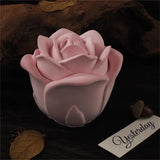 Molde de Silicone Rosa 3D para Velas e Decoração