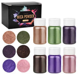 Resina epóxi Mold Corante Corante, Pigmento Pérola, Glitter Artesanato, Mineral, DIY, 6 Cores por Conjunto