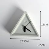 Molde de silicone geométrico estilo nórdico, Molde Pinkie, Moldes de relógio de mesa, Cimento Design Criativo para Escritório e Casa