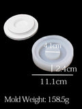 3D Ring House Silicone Moldes para Resina Concreto, Castelo de Janela Oca, Castiçal Molde, Casa Em Forma De Ornamento, Decoração De Gesso