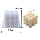 Cubo favo de mel scented vela gesso molde de silicone grau alimentício mousse de chocolate forma de cubo 3d moldes presente de casamento decoração para casa