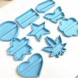 Resina Phone Stand Silicone Mold, Cimento Titular do cartão, Terrazzo Mold, Caseiro Celular Titular para iPhone, DIY