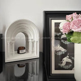 Retro castelo molde de gesso arqueado concreto atenas academia construção de cimento artesanato molde de silicone decoração para casa argila sabão molde