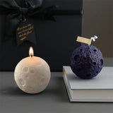 Forma da lua vela molde de silicone diy aromaterapia sabão resina gesso gelo cubo chocolate moldes vela fazendo kit casa decoração presentes