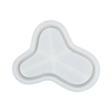 Bandeja triangular sem corte, moldes de argila e silicone, placa de exibição de joias, molde de gesso de concreto, armazenamento de mesa, molde de resina