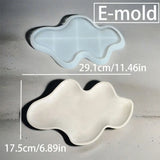Grande Concreto Coração Forma Silicone Mold, DIY Coração Prato De Armazenamento, Castiçal, Resina Bandeja De Jóias, Fundição