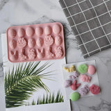 Molde de silicone 18-cavidade para páscoa, ferramentas de cozimento, chocolate, páscoa, páscoa, páscoa, bolo, cozimento, cozimento, 1pc