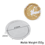 Concreto Redondo Silicone Molde Prato De Resina, Placa Fazendo Moldes, Painel De Exibição De Jóias DIY, Armazenamento De Gesso, Molde Coaster, 15-30cm