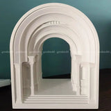 Retro castelo molde de gesso arqueado concreto atenas academia construção de cimento artesanato molde de silicone decoração para casa argila sabão molde