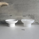 Bandeja de armazenamento de gesso redonda criativa, moldes de silicone, tigela de armazenamento de gesso, decoração de casa, resina epóxi