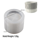 Silicone Cilindro Vela Jar, Vela Perfumada Cup, Resina Epóxi Mold Artesanato Ferramentas, Suculentas Vasos De Armazenamento De Jóias