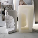 3d criativo arquitetura nórdica vela molde de silicone diy cúpula arco romano concreto gesso sabão vela fazendo ferramenta decoração para casa