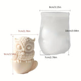 Moldes de silicone para alívio de copo, penas, coruja, vela, desenho animado, pintura de pássaros, moldes de gesso, forma de animal, ferramentas de fabricação de chocolate, decoração de casa