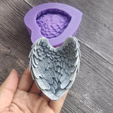 Asas de anjo molde de sabão um presente perfeito do dia dos namorados moldes artesanais aroma moldes de pedra molde do bolo anjo asa caixa de armazenamento molde