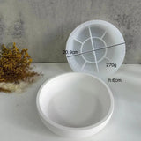 Cimento Redondo Vela Navio Silicone Moldes, tigela grande Plantadores De Concreto Moldes, caixa De Armazenamento De Resina Epóxi, Cimento Fruteira Molde