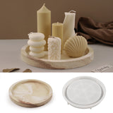 Redonda Stripe Silicone Mold Lace Dish, Flower Pot Base, gesso DIY, Molde Concreto Artesanato, Bandeja De Armazenamento De Jóias, Presente, Decoração De Casa