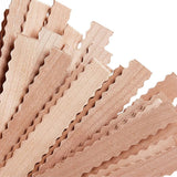 Eco-friendly Smokeless Wave Pavios De Vela De Madeira, Chama Grande, Núcleo De Cera De Madeira Longo, Frascos De Vela, Kit De Presente DIY, 10Pcs por Conjunto