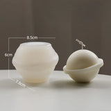 Criativo Bola De Silicone Molde De Vela, Geometria Simples DIY, Sabonete De Gesso Aromático, Fabricação De Vela, Artesanato De Presentes, Suprimentos De Decoração Para Casa