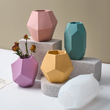 Hexagonal Faceta Jar Silicone Mold, DIY Gesso Concreto, Irregular Vela Perfumada Cup, Pen Holder, Caixa De Armazenamento, Craft Mould, Home Decor