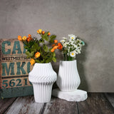 Listras vaso planta pote concreto molde de silicone gesso cimento suculento vaso de flores moldes decoração para casa molde