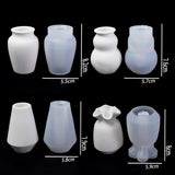 Molde De Silicone De Frasco De Concreto, Cabaça Artesanal DIY, Estilo Saco De Sorte, Gesso, Vaso Pequeno, Castiçal, Molde De Resina, Artesanato, Decoração De Casa