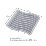 U Em Forma De Moldes De Gesso para Home Decor Making, Molde De Silicone, DIY Cimento Onda Placa Base, Arch Coaster, Prato De Armazenamento, Art Orament