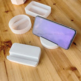 Resina Phone Stand Silicone Mold, Cimento Titular do cartão, Terrazzo Mold, Caseiro Celular Titular para iPhone, DIY