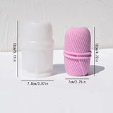 2024 diy fio bola vela molde de silicone tricô fio coração vela molde fio cilindro resina cimento gesso moldes presente natal