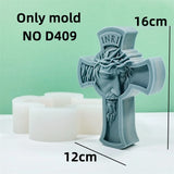 Virgem Maria Silicone Vela Mold, Figura Míica Ocidental, Deusa Maria Estátua, Escultura, Cimento Concreto, Molde de gesso, 2D Grande