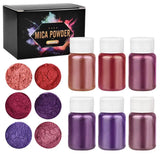 Resina epóxi Mold Corante Corante, Pigmento Pérola, Glitter Artesanato, Mineral, DIY, 6 Cores por Conjunto