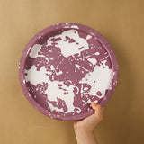 Molde redondo da bandeja do silicone para a decoração Home, armazenamento do Coaster, placa do armazenamento, base do vaso, molde da resina, gesso, molde concreto da carcaça