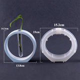Arched Round Hidropônico Gesso Moldes DIY Concreto Retangular Planta Hidropônico Vaso Resina Molde Decoração Para Casa Artesanato Presentes