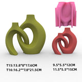 Novo 14-24cm grande vaso minimalista nórdico resina molde de silicone forma geométrica irregular vaso concreto cimento gesso molde de silicone