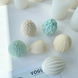Molde de vela de ovo 3d, faça você mesmo, 8 cavidades, ovos geométricos de páscoa, molde de vela perfumada, chocolate, gelo, decoração de casa, presente de páscoa
