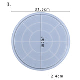 Bandeja Redonda Grande De Cimento De Silicone, Molde De Resina Epóxi, Bandeja Decorativa, Flor Seca, Vaso De Concreto, Base Fazendo Ferramentas, 3 Tamanhos