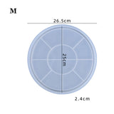 Bandeja Redonda Grande De Cimento De Silicone, Molde De Resina Epóxi, Bandeja Decorativa, Flor Seca, Vaso De Concreto, Base Fazendo Ferramentas, 3 Tamanhos
