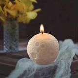Forma da lua vela molde de silicone diy aromaterapia sabão resina gesso gelo cubo chocolate moldes vela fazendo kit casa decoração presentes