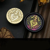Selo de cera série mitologia ocidental, pintura de fogo, cabeça de cobre, faça você mesmo, envelope, logotipo, vedação, convite de festa, scrapbooking