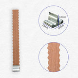 Eco-friendly Smokeless Wave Pavios De Vela De Madeira, Chama Grande, Núcleo De Cera De Madeira Longo, Frascos De Vela, Kit De Presente DIY, 10Pcs por Conjunto