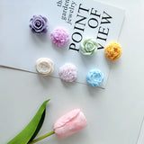 Moldes De Flor De Silicone Para Cozimento, 3D, Rosa, Peônia, Chocolate, Bolo, Vela Artesanal, Sabão, Gesso, Resina, Ferramentas De Fabricação De Artesanato, 7Pcs