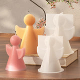 3D Asas Forma De Anjo Vela Fazendo Molde, Pintura De Gesso, Cutie Boneca Ensolarada, Resina De Silicone Molde, Decoração Do Quarto Do Bebê, Chocolate Presentes