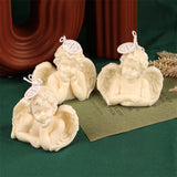 Anjo Perfumado Silicone Vela Molde, Anjo Alado, Bolo De Ornamento De Chocolate, Sabão Artesanal, Vela Fazendo, Molde De Resina