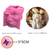 Mãos orar anjo vaso de flores molde de silicone asas anjo vaso cimento molde de silicone caneta titular gesso molde artesanato decoração para casa