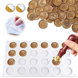 Novo 24/12/4 Cavidade Cera Selo Carimbo Molde Silicone Pad Mat DIY Artesanato Cera Selagem Mat Ferramenta Scrapbooking Presente Pacote Cartão do Convite
